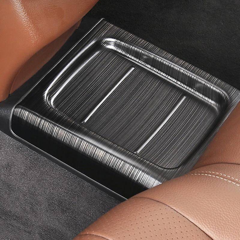 Car Rear Row Middle Bridge Pedal Partition Protection Covers Trim for E Class W213 2016-2019 304 Sta