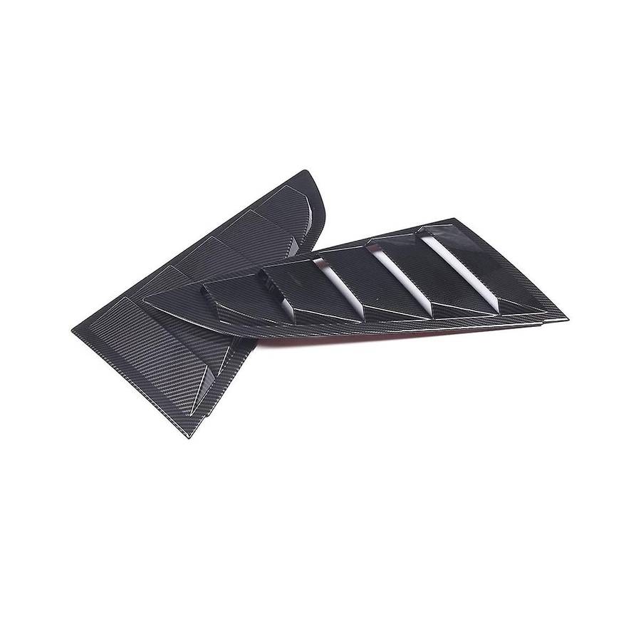 Car Rear Side Window Louvers for C7 2014-2019 Triangular Window Glass Blinds (abs Carbon Fiber)