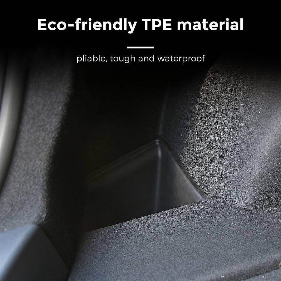 Car Rear Trunk Left Side Storage Box Flocking Organizer Containers Car Interior for 2021