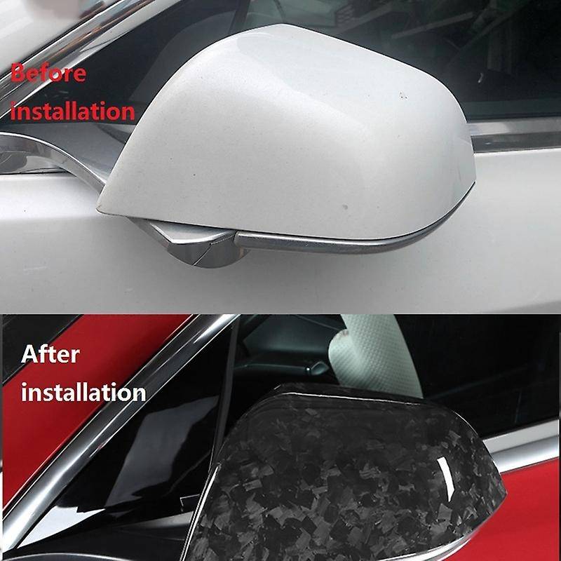 Car Rear View Mirror Cover for 2016-2020 Carbon Fiber Side Mirror Cover Protective Trim Accessories