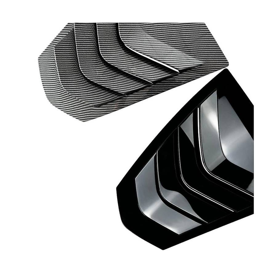 Car Rear Window Louvers Triangle Shutter Sticker Trim Accessories for 3 Series G28 G20(black)