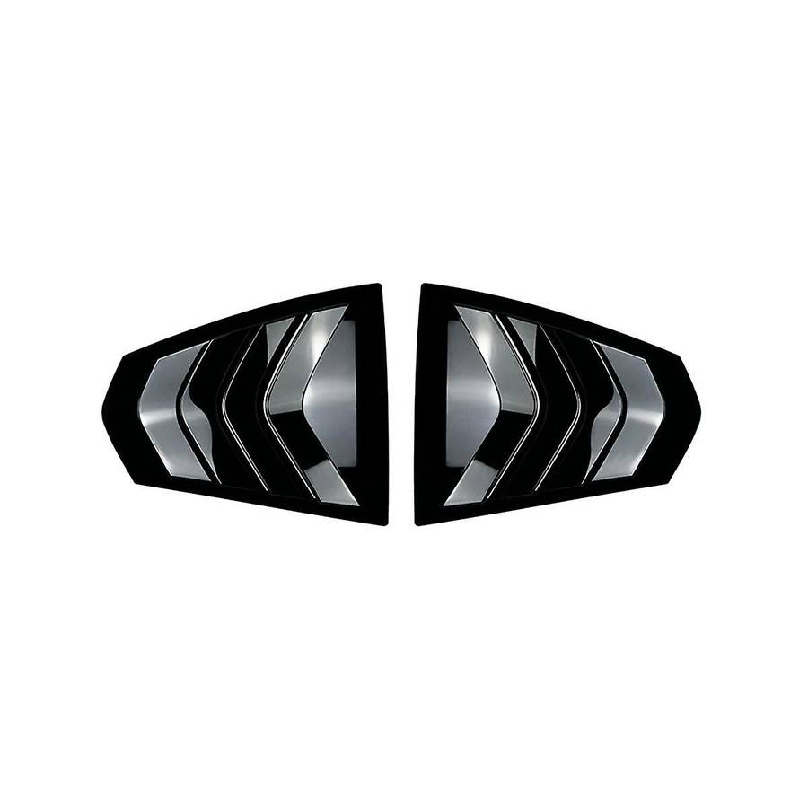Car Rear Window Louvers Triangle Shutter Sticker Trim Accessories for 3 Series G28 G20(black)