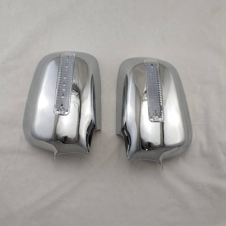 Car Rearview Mirror Cover LED Mirror Backing Sequins for -V 2001-06