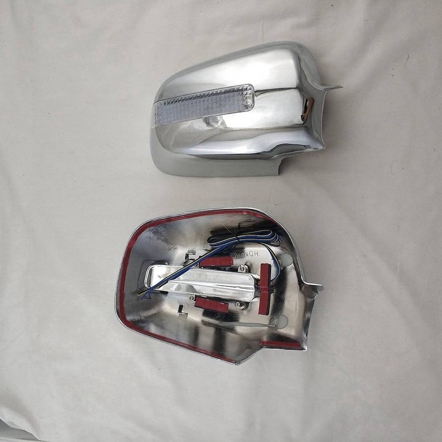 Car Rearview Mirror Cover LED Mirror Backing Sequins for -V 2001-06