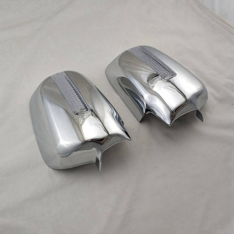 Car Rearview Mirror Cover LED Mirror Backing Sequins for -V 2001-06