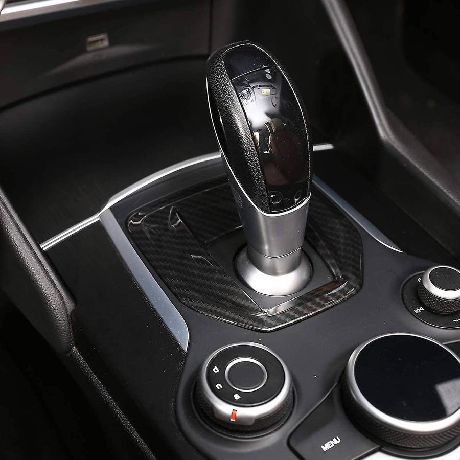 Car Replacement Part for Stelvio 2017-2019 Center Console Gear Shift Panel Cover Trim Accessories