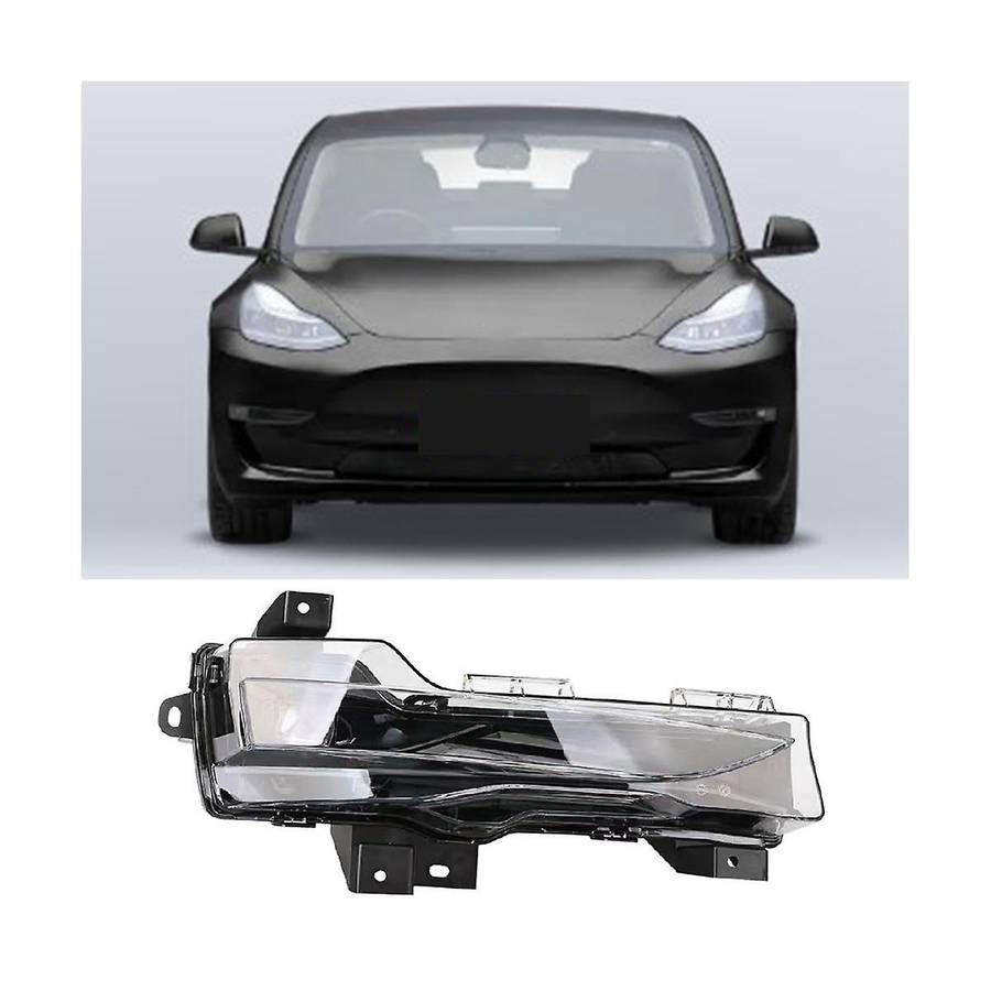 Car Right Front Bumper Fog Lamp Front Bumper Fog Lamp Assembly Fog Lamp for Model 3 Y 2017-2023 107