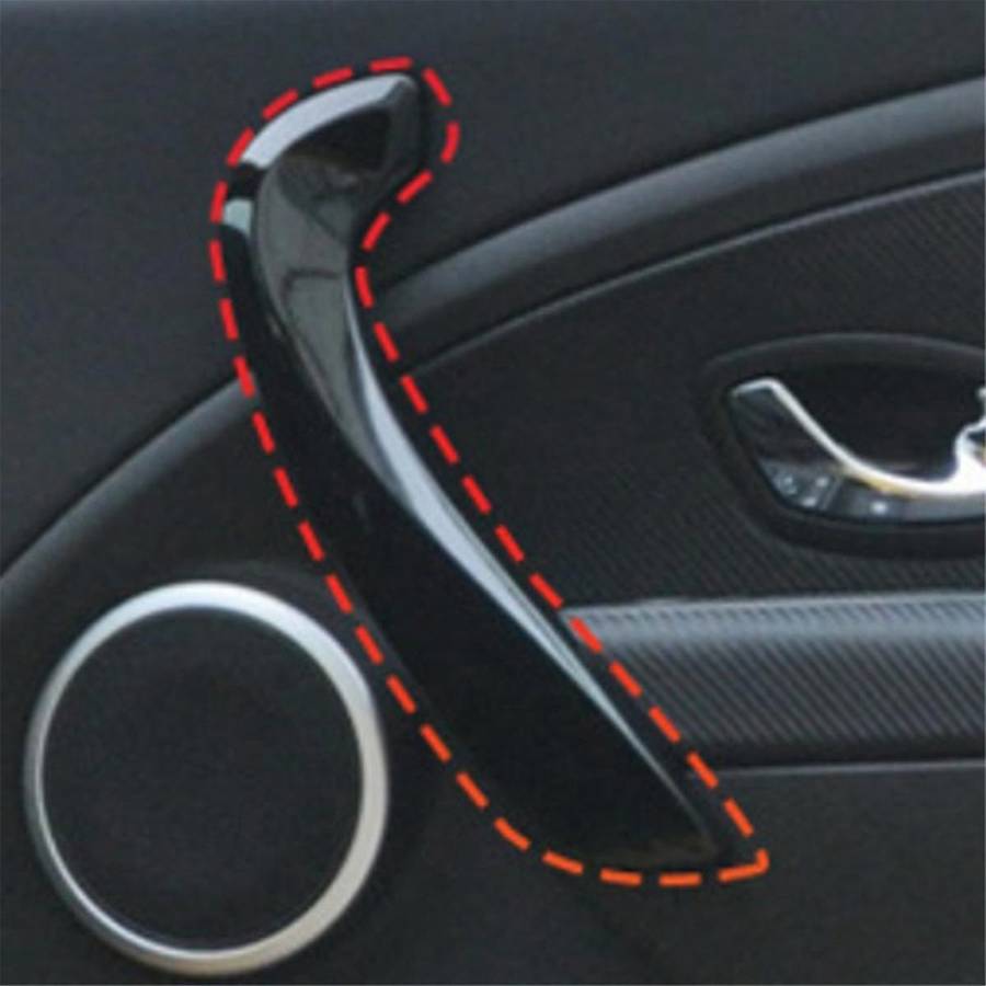 Car Right Front Inner Door Handle Assembly 809540001R 809600007R for 3 2008-2016 Carbon Fiber Patter