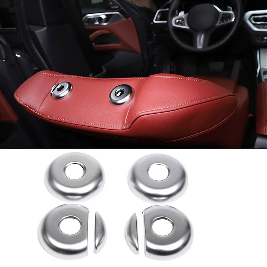 Car Seat Headrest Adjust Button Base Cover Trim Interior for 3 4 Series G20 G22 2022-2023 Car Acces