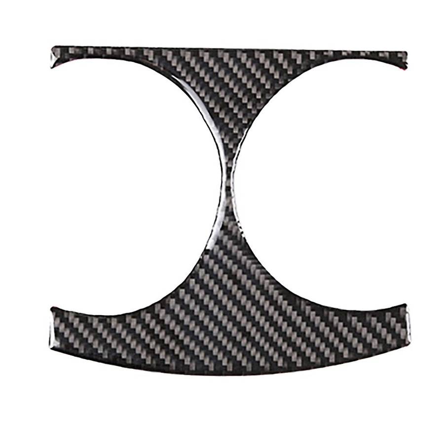 Car Soft Carbon Fiber Front Gear Cup Holder Cover Trim for Old 2006-2012