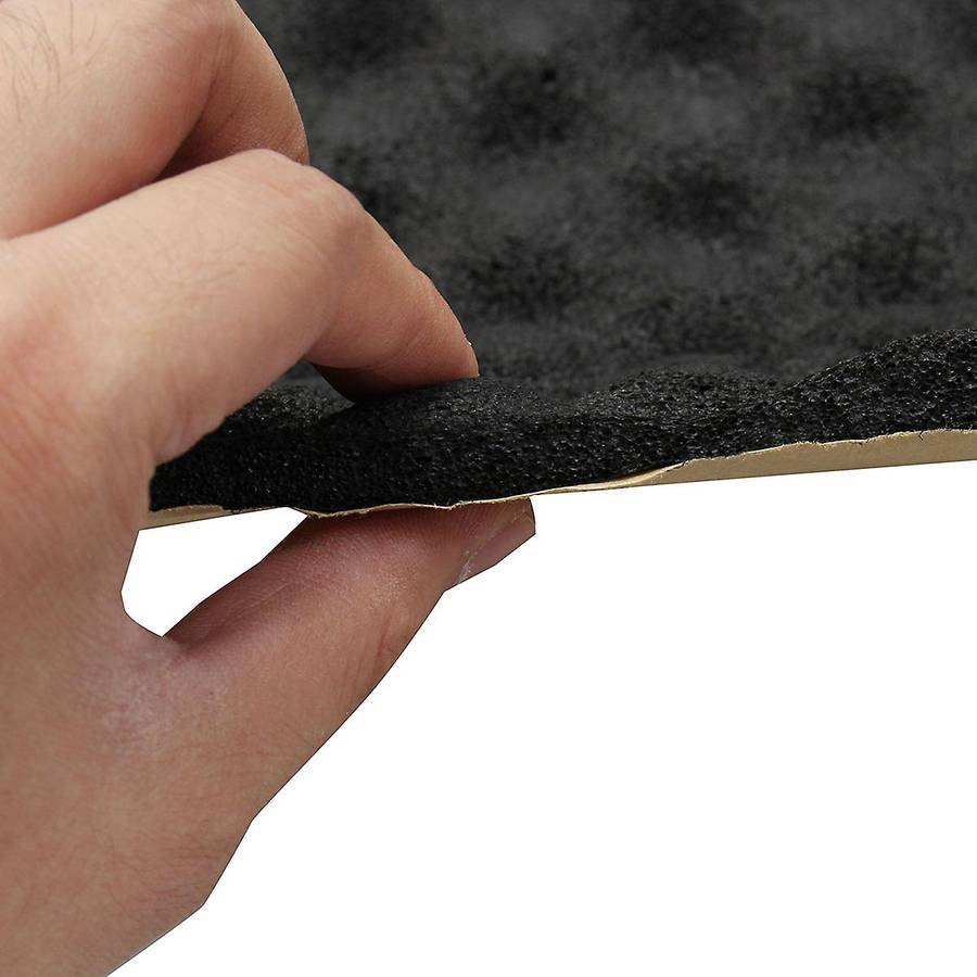 Car Sound Deadening Mat 50x200cm Engine Foam Cotton Sticker Noise Dampening Insulation 15mm Thick