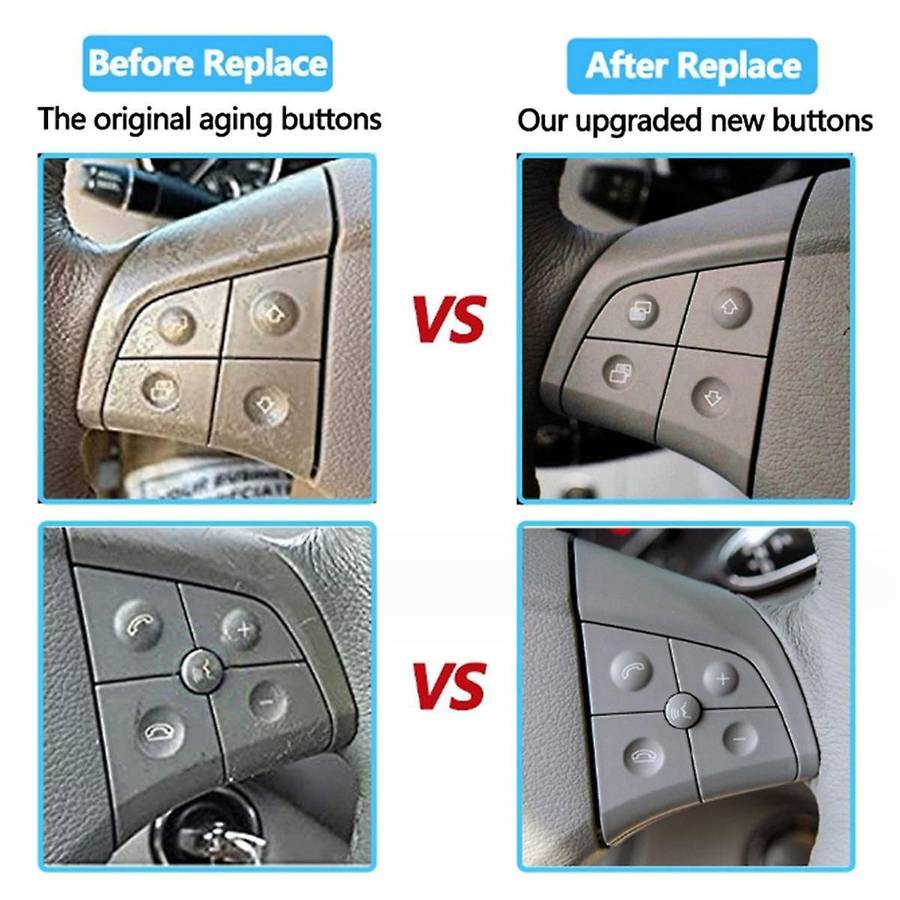 Car Steering Wheel Control Switch Button 4 Keys for W164 ML B/R-CLass 2006-2009 W251 Master Knob Bla
