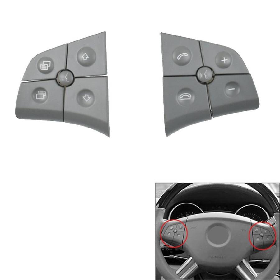 Car Steering Wheel Control Switch Button for W164 ML B/R-CLass W251 W245 Grey
