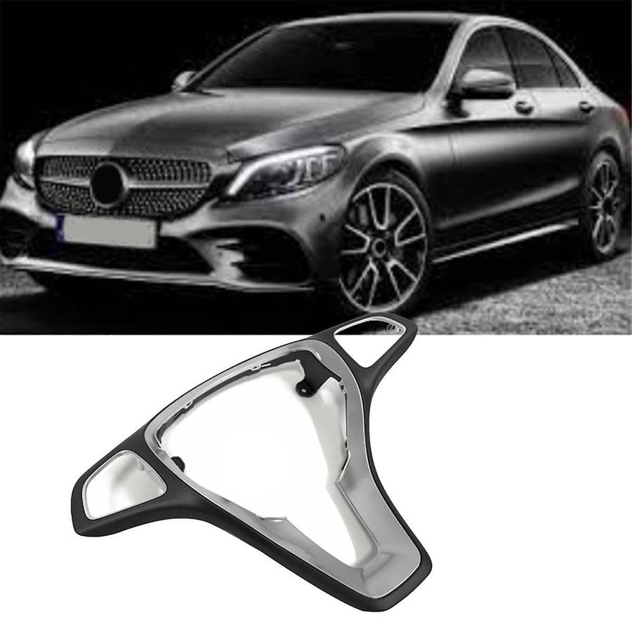 Car Steering Wheel Panel Cover for W176 W246 W205 W213 W218 W117 W292 W166 W447 W156 X253 W448 Mocha
