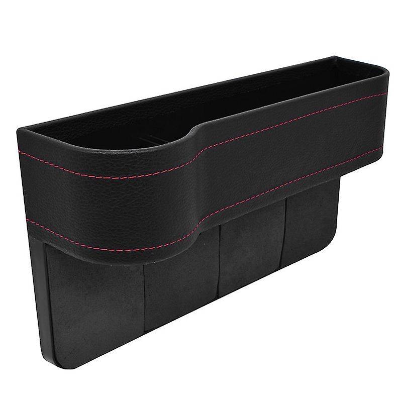 Car Universal Driver Side Seat Space Storage Box for Pocket Organizer Phone Holders Black