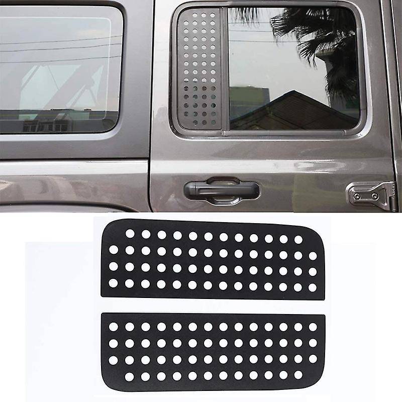 Car Window Decorative Cover Trims, Rear Window Aluminum Alloy Cover for Wrangler JL 2018-2020