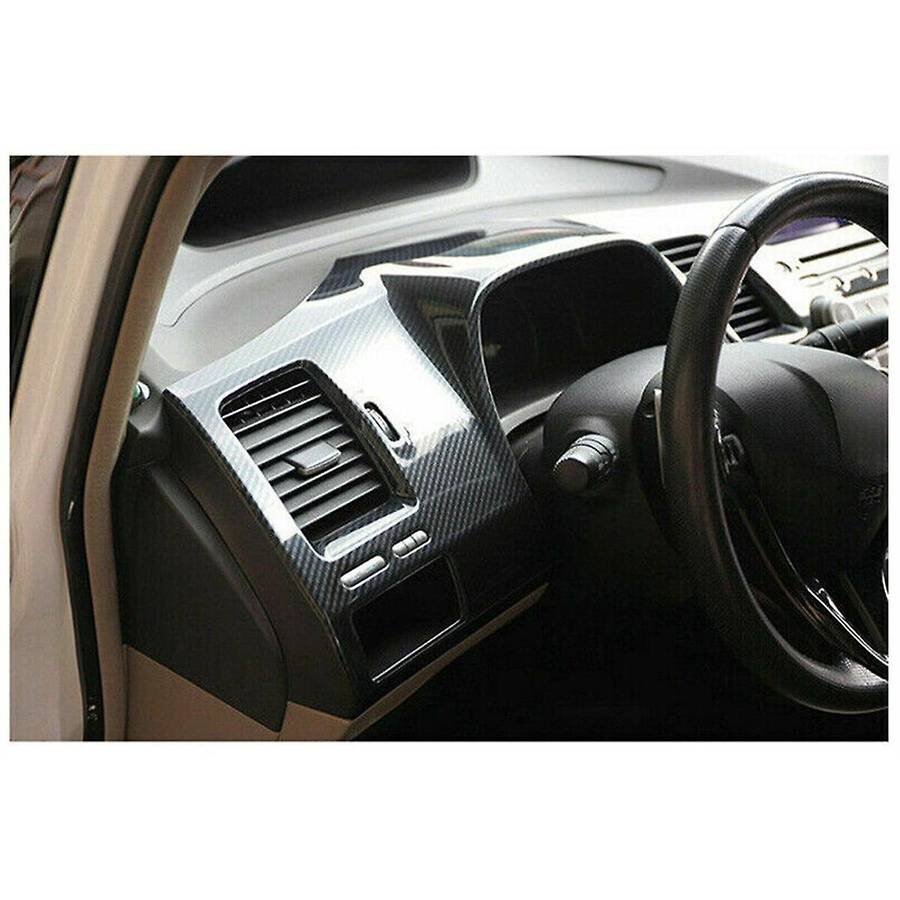 Carbon Fiber Abs Dashboard Instrument Panel Cover Trim for 2006-2011