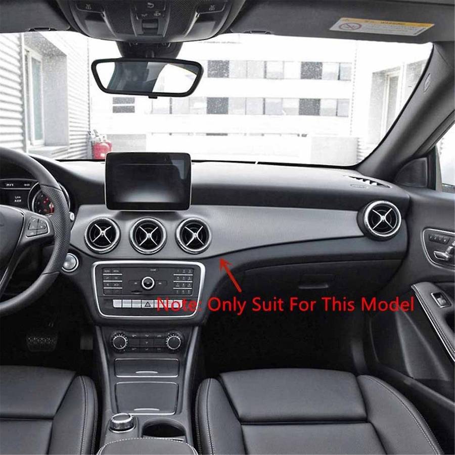 Carbon Fiber Car Dashboard Center Console Air Condition Panel Decoration for W176 Gla X156 Cla C117