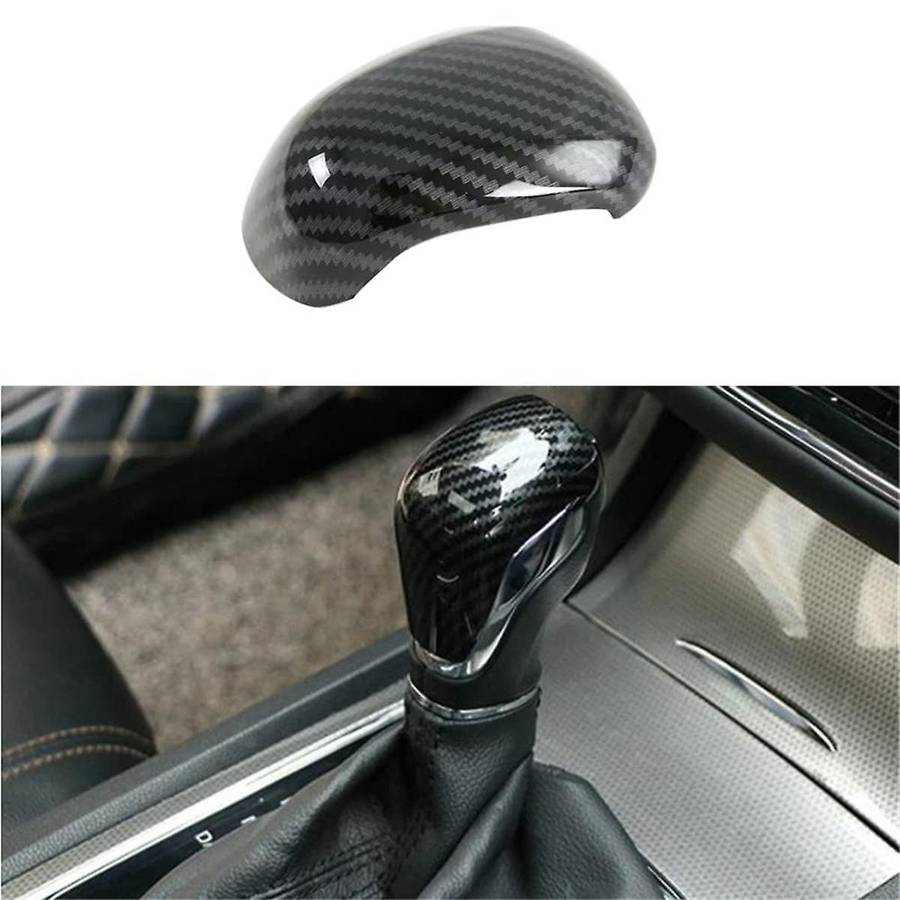 Carbon Fiber Car Gear Head Shift Knob Cover Trim for 2020 2021 2022 Interior Accessories