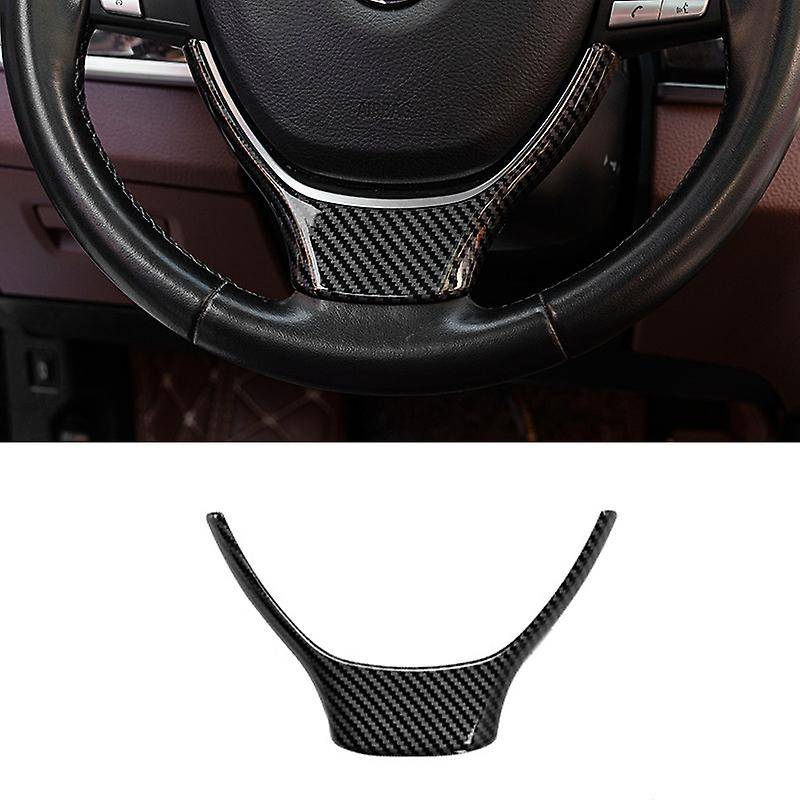 Carbon Fiber Car Interior Steering Wheel Decoration Strip Frame Cover Trim Sticker for 5 7 Series F1