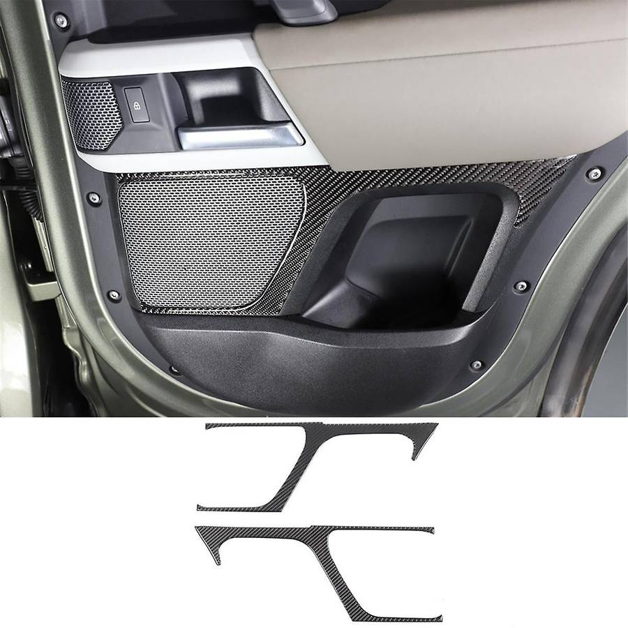 Carbon Fiber for 110 130 2020-2024 Rear Door Audio Speaker Cover Trim Interior Accessories