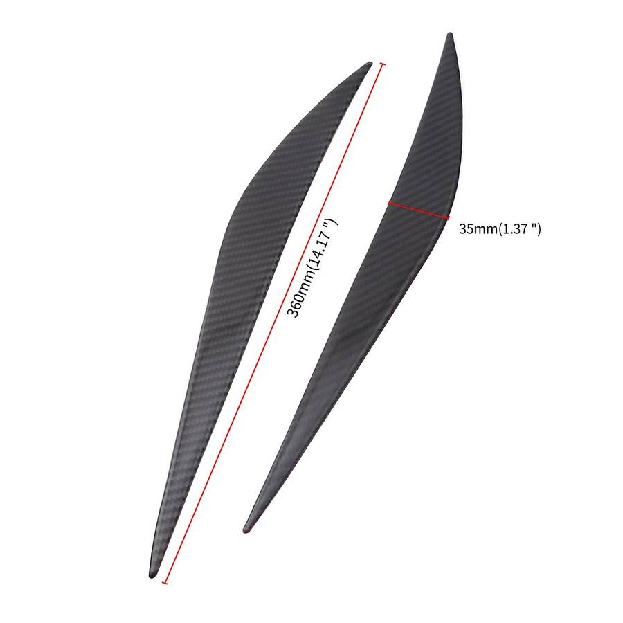 Carbon Fiber Headlight Lamp Eyebrow Cover for - 3 Series F30 F35 2013-2017