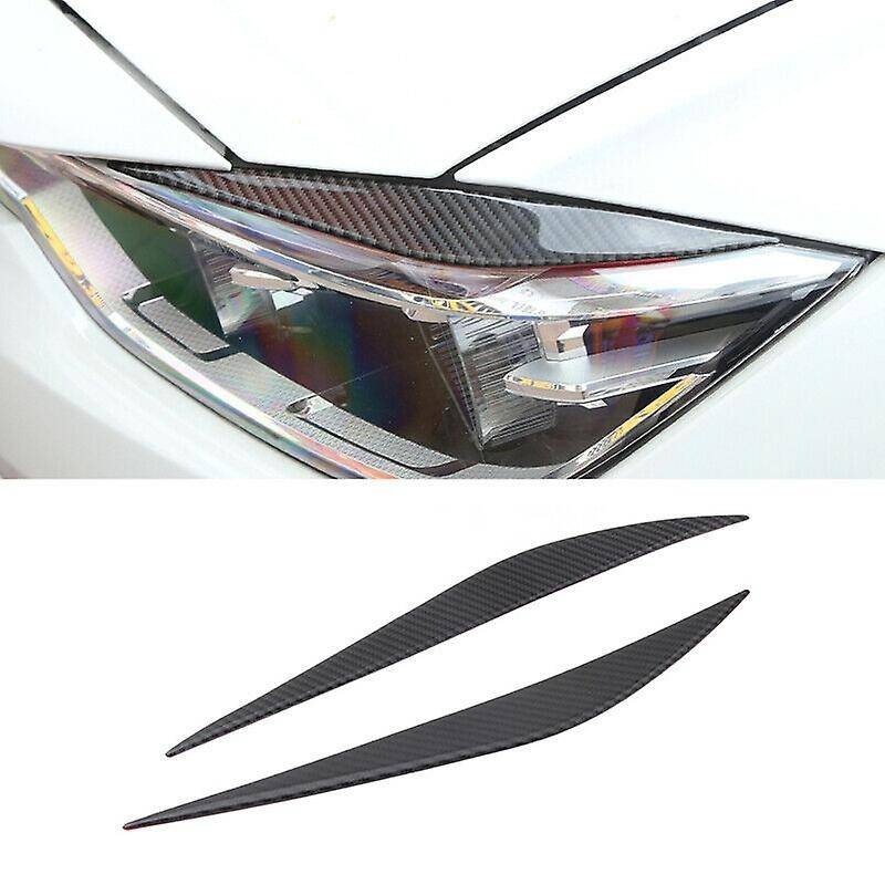 Carbon Fiber Headlight Lamp Eyebrow Cover for - 3 Series F30 F35 2013-2017