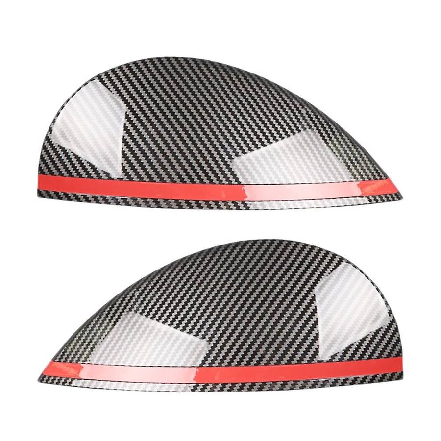 Carbon Fiber Headlights Eyebrows Eyelids Cover Eyelash Head Light Lamp Stickers for F54 F55 F56 F57