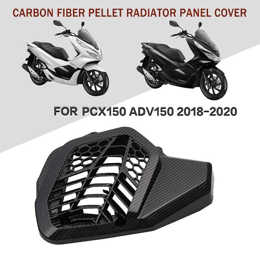 Carbon Fiber Motorcycle Radiator Cover Side Grille Guard Protector Cover for PCX150 ADV150 2018 2019