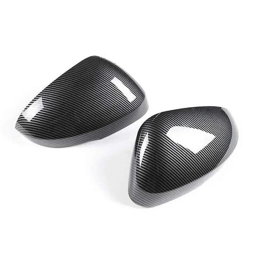 Carbon Fiber Pattern Rearview Mirror Cover Exterior Door Wing Cap for 2022 + Side Mirror Cover