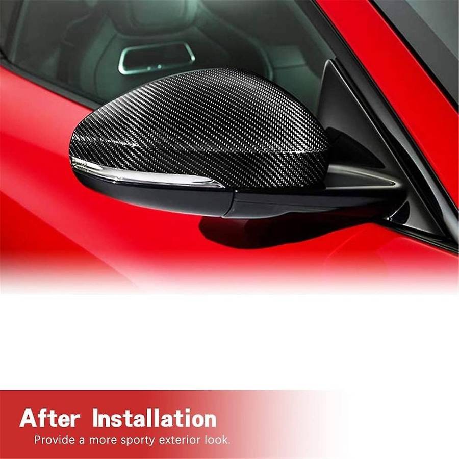 Carbon Fiber Rearview Mirror Cover for F-Type 2013-2020 Door Side Mirror Cover Trim Exterior Access