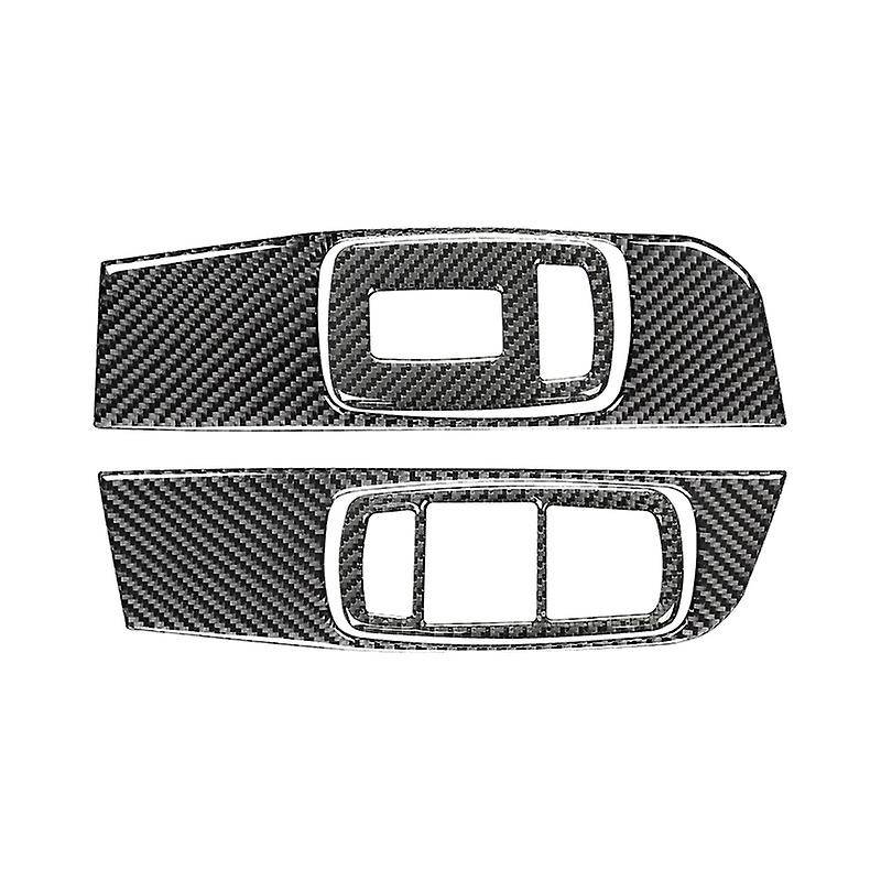 Carbon Fiber Window Lift Trim Switch Panel Cover Accessories for 2015 2016 2017 2018 2019 2020 2021