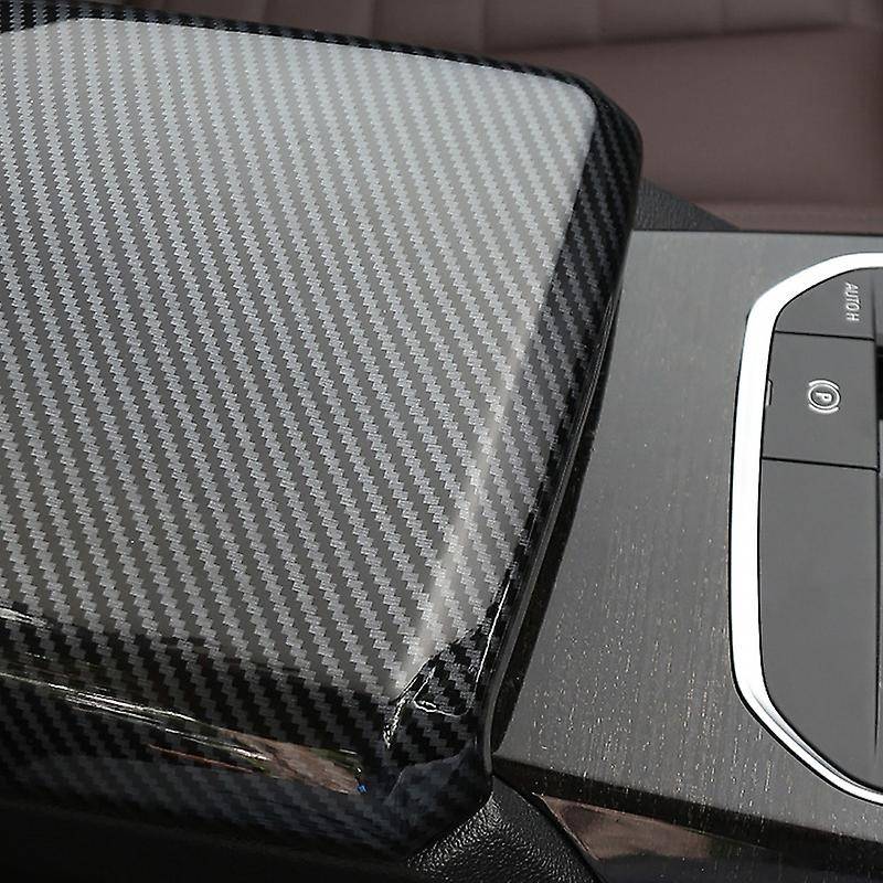 Carbon Fibrer Center Console Armrest Panel Cover Trim for 3 4 Series G20 G21 G22 2019-2021 Car Acce