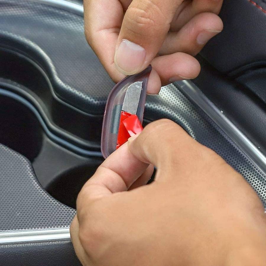 Center Console Armrest Open Button Trim Decoration Car Interior Accessories for 2015 Up,Red