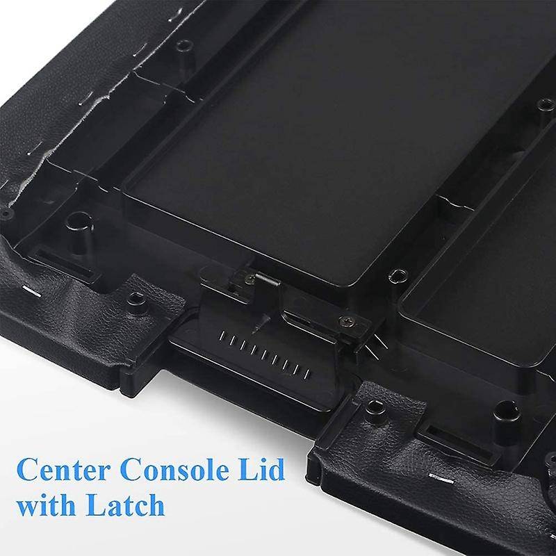 Center Console Lid Armrest Kit Cover with Latch for Pickup 20864154, Black