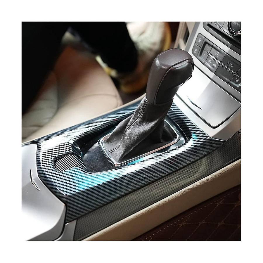 Center Control Gear Panel Cover Trim for 2008 2009 2010 2011 2012 2013 Accessories - Abs Carbon Fib