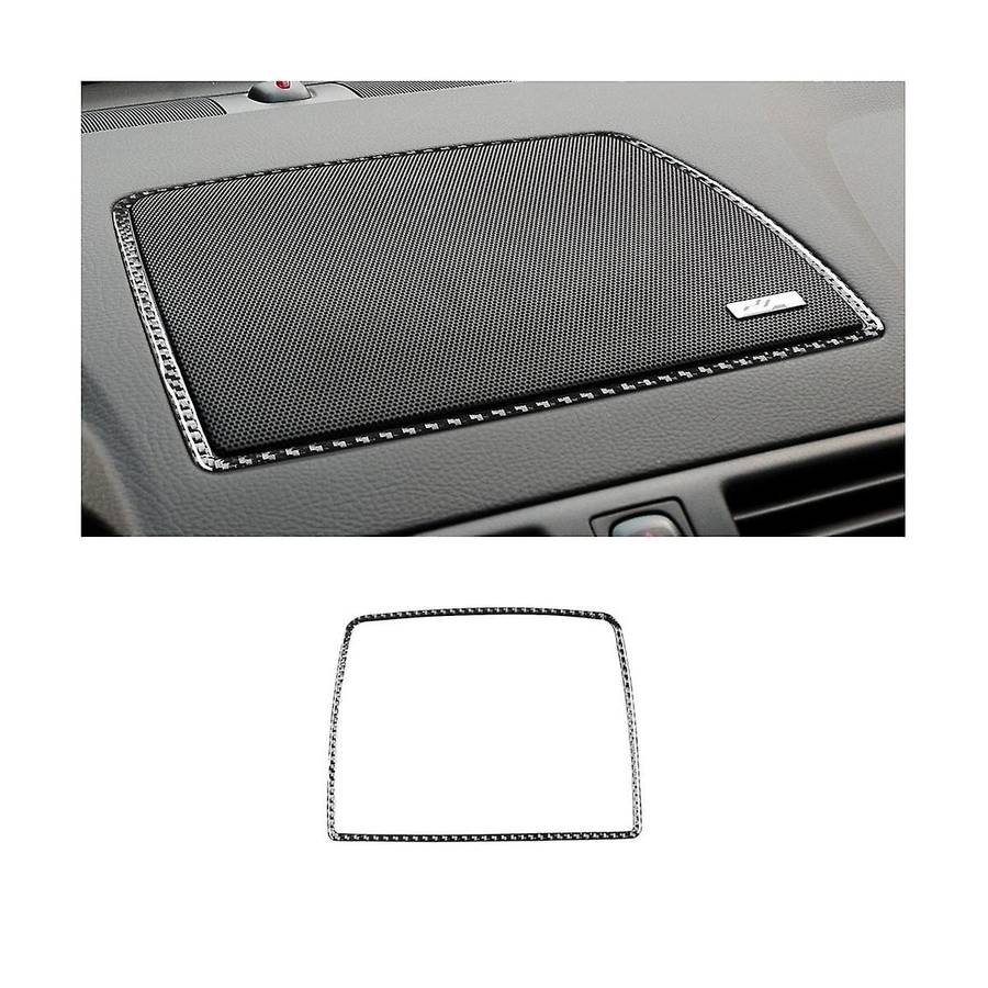 Center Dashboard Speaker Panel Cover Trim Decorative Sticker Carbon Fiber for Xc90 2003-2014 Access