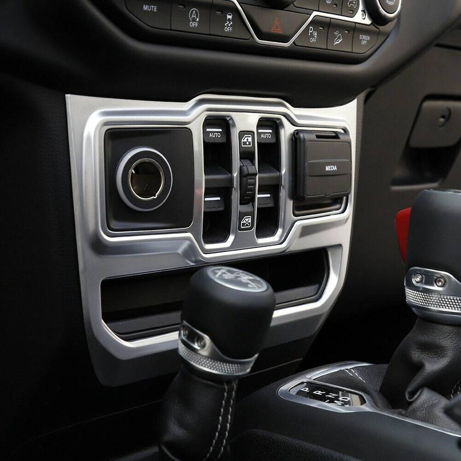Central Control Panel Trim Decoration Cover Window Control Panel for Wrangler JL 18+