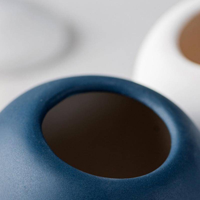 Ceramic Flower Pots and Planters with Gold Metal Stand 4 Inch Coloful Cactus Succulents Potted Indoo