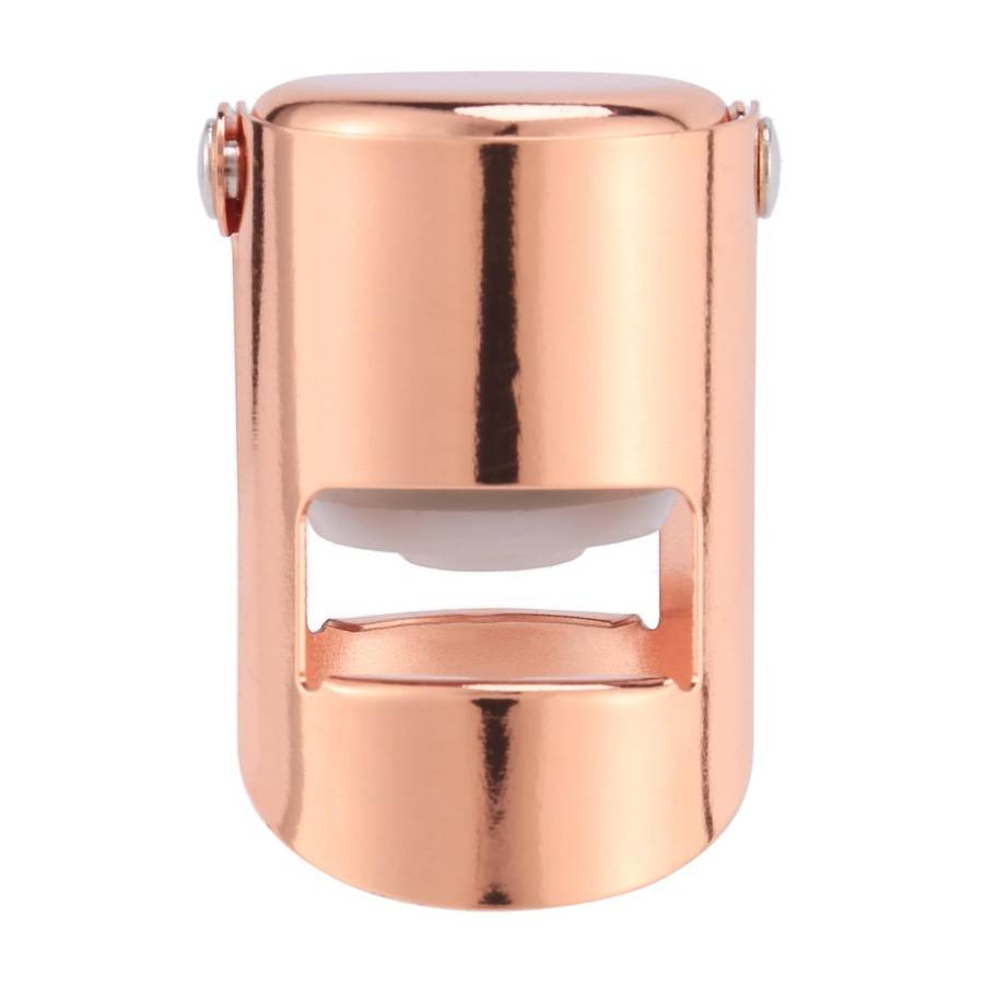 Champagne Bottle Stopper Gold Stainless Steel Champagne Sealer Plug Super Powerful Vacuum Seal Reus