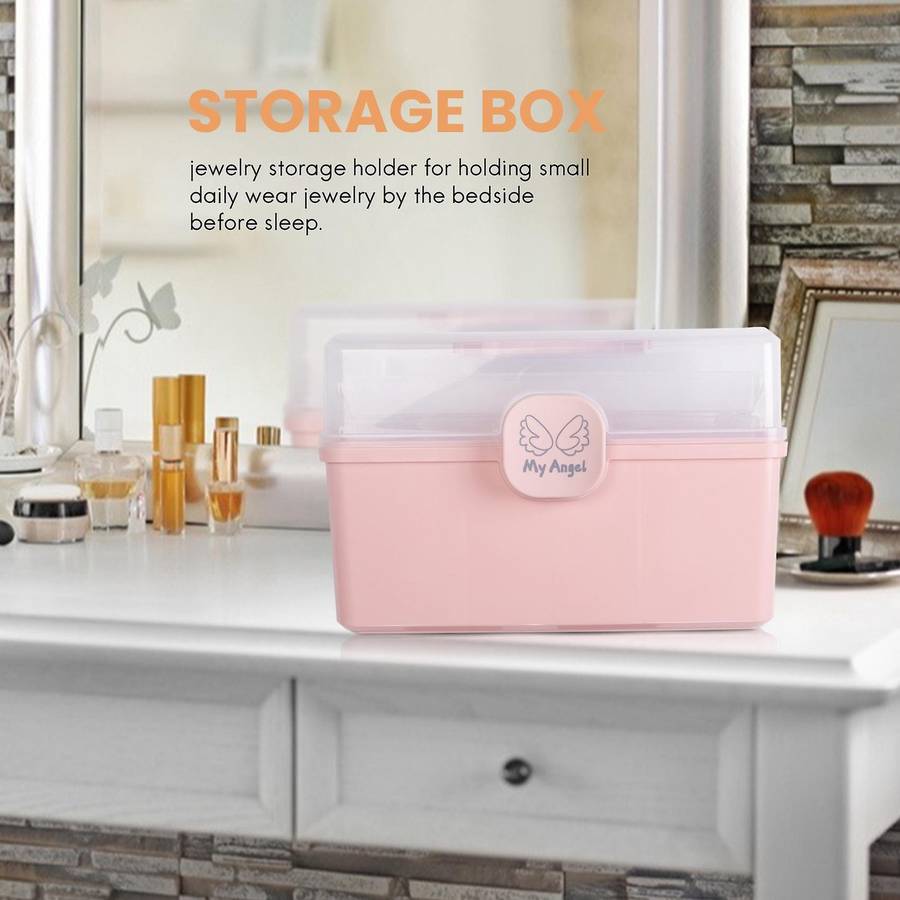 Children's Hair Accessories Storage Box Girl Rubber Band Headdress Desktop Finishing Dressing Jewel