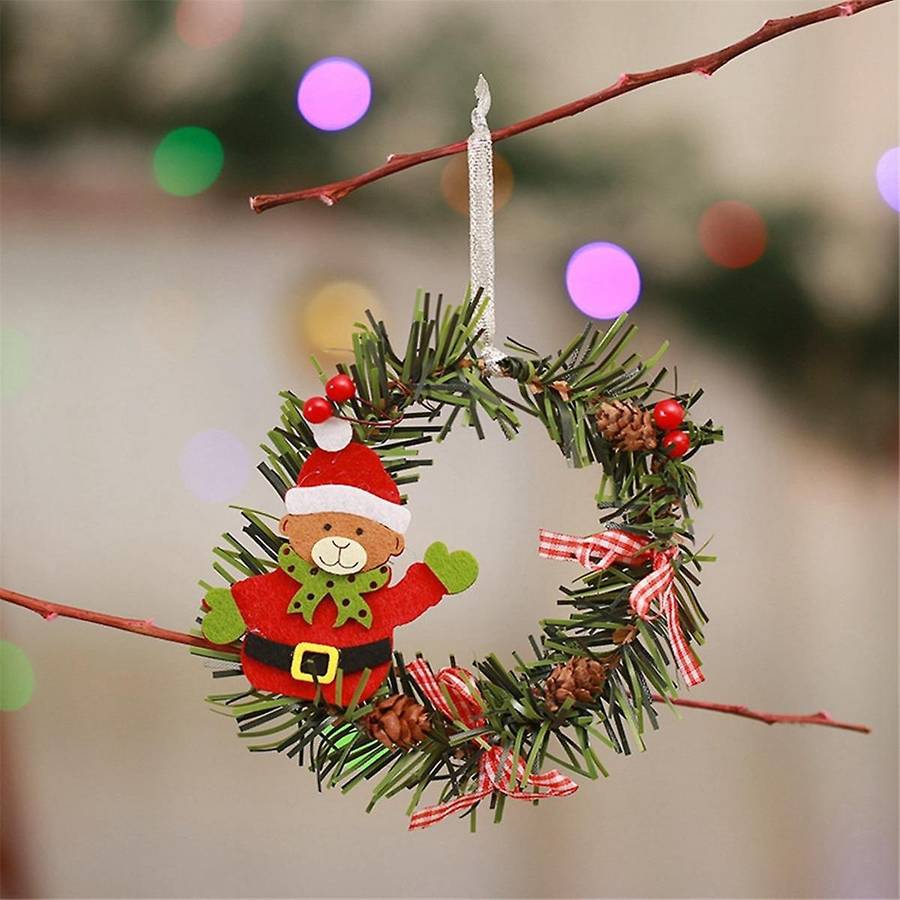 Christmas Wreath Decor Christmas -Door Hanging Pine Cones Household Christmas Tree Decoration Christ