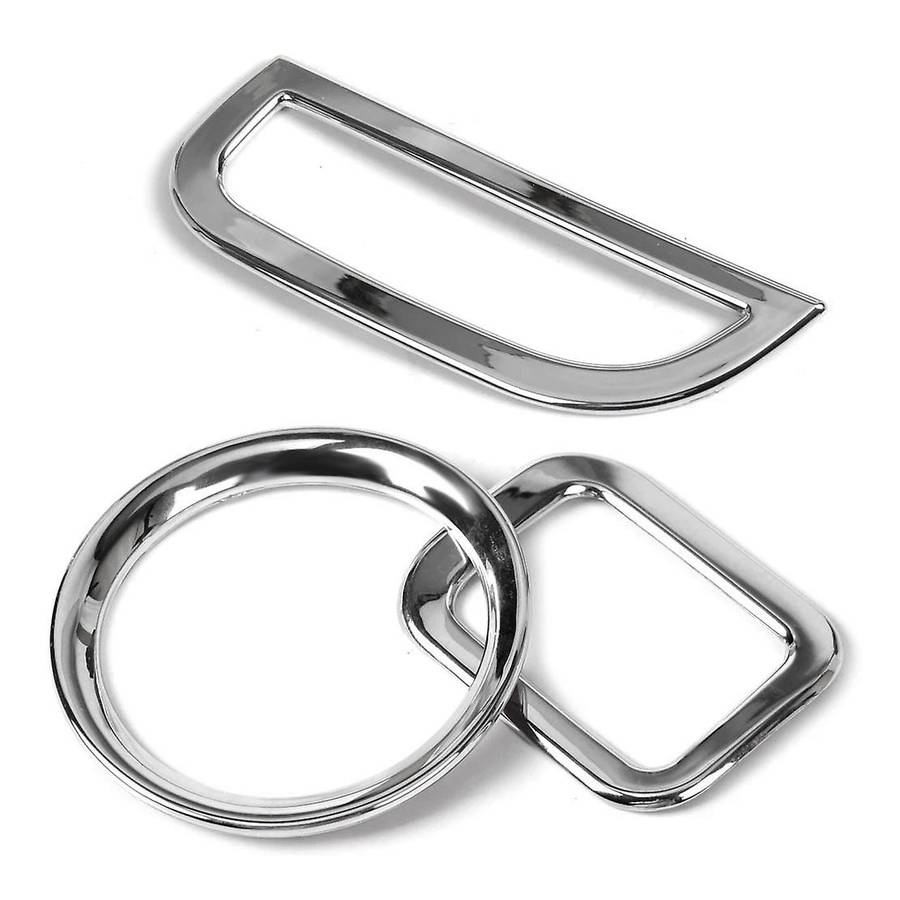 Chrome Air Conditioning Vent Cover Central Control Dashboard Switch Cover Trim for Journey Freemont