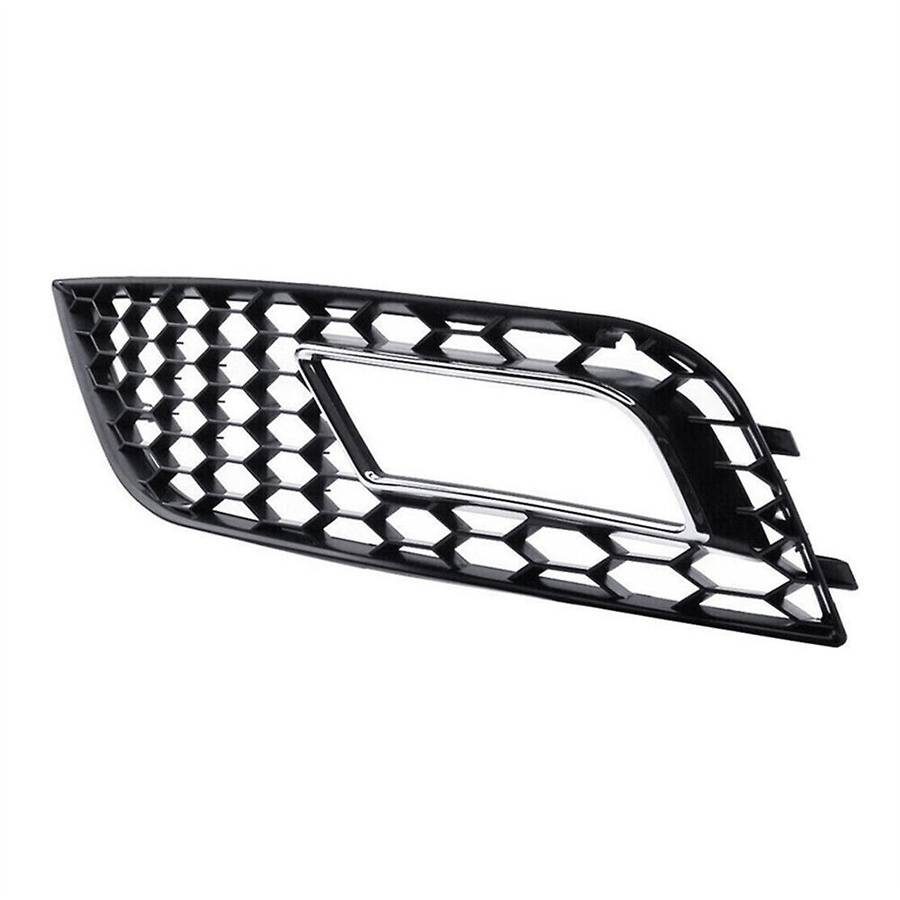 Chrome Front Bumper Fog Light Cover Honeycomb Grill for A4 B8.5 Standard Edition 2013-2016