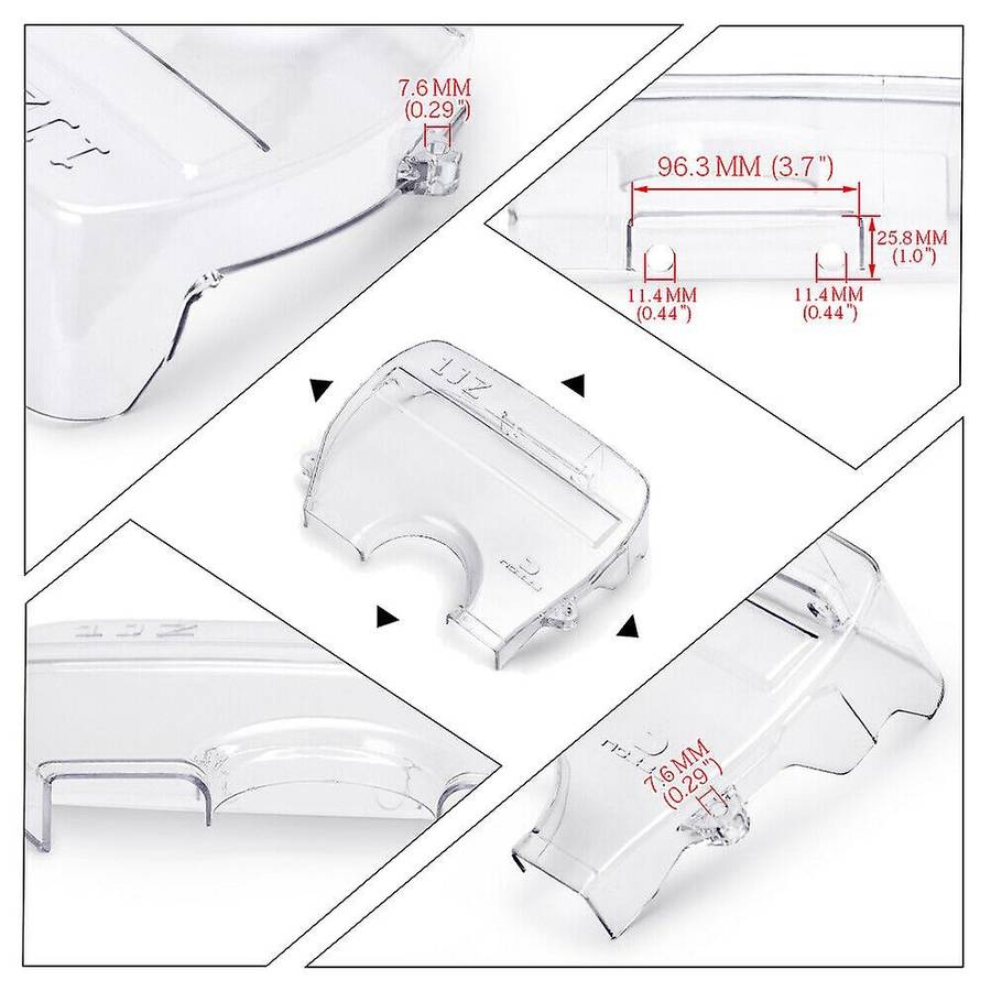 Clear Cam Timing Belt Cover Turbo Cam Pulley for 1Jz Soarer Cresta Mark II 86-96 2.5L