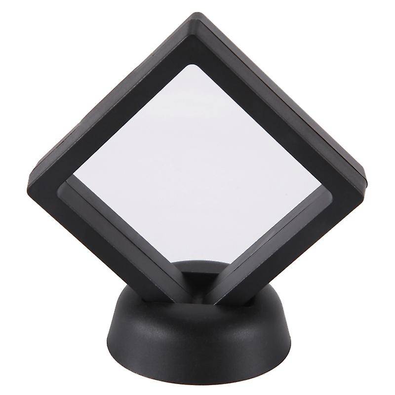 Coin Display Box - Set Of 30 Frame Display Holder with Stands Black