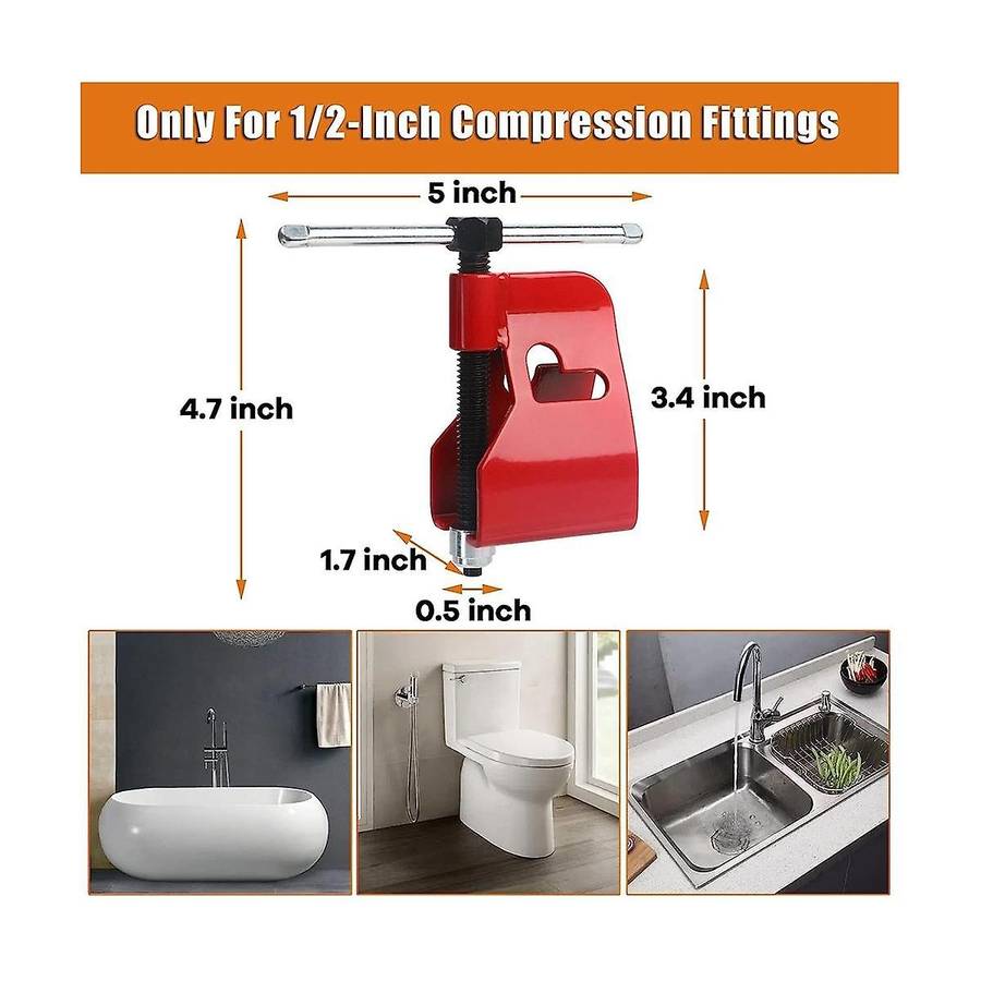 Compression Sleeve Puller Tool Remove Ferrule & Nut Of Pipe,ferrule Puller for 1/2inch Water Compres