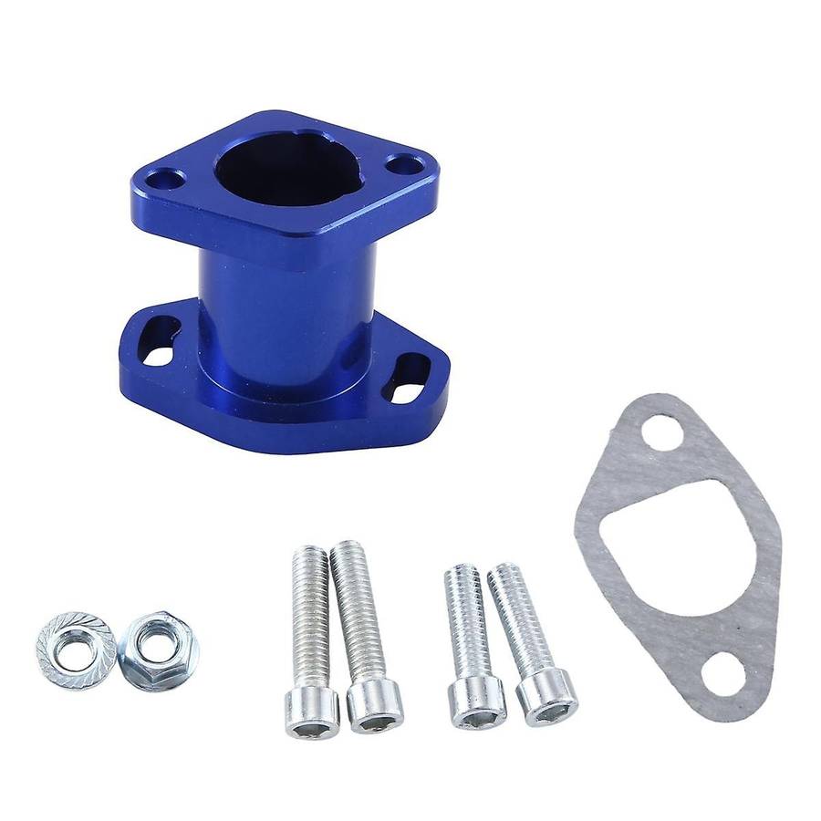VM22 Blue Carburetor Connector Port Intake Manifold Carburetor Adapter Auto Supplies