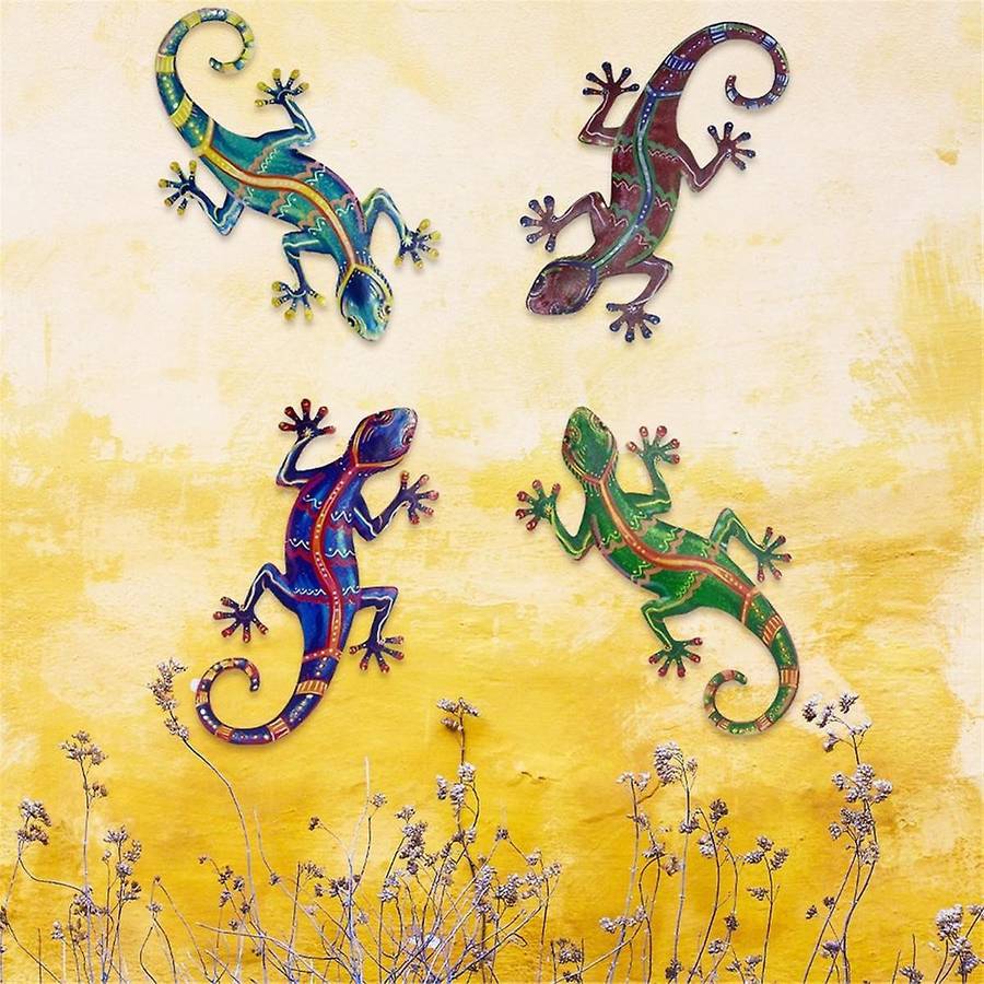 Wall Hanging Decoration Supplies Lizard Wall Hanging Indoor and Outdoor Gardening Decoration Garden