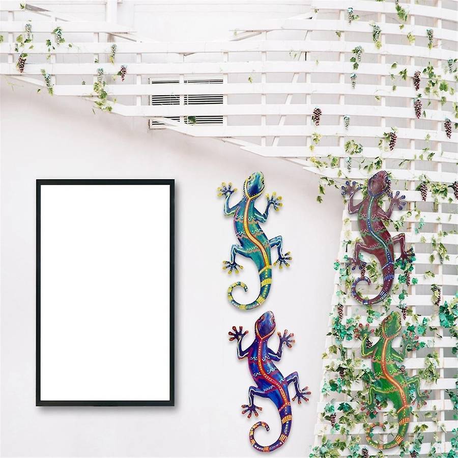 Wall Hanging Decoration Supplies Lizard Wall Hanging Indoor and Outdoor Gardening Decoration Garden